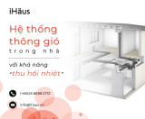 Hệ thống thông gió trong nhà với khả năng thu hồi nhiệt